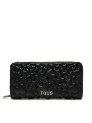 TOUS Portfel Puffy Bear 2002186351 Czarny. Czarne portfele damskie tous, ze skóry. Za 549.99 zł.