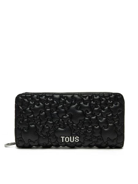 TOUS Portfel Puffy Bear 2002186351 Czarny. Czarne portfele damskie tous, ze skóry. Za 549.99 zł.