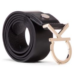 Pasek Damski Calvin Klein. Czarne paski damskie Calvin Klein, bez wzorów. Za 159.99 zł.