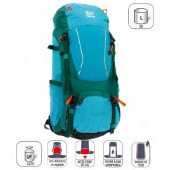 Plecak Elementerre talca 50 l. Niebieskie plecaki męskie Elementerre, bez wzorów, z meshu. Za 393.50 zł.