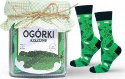 Soxo Męskie Skarpetki SOXO ogórki kiszone w słoiku z serwetką 4045. Skarpety męskie Soxo, bez wzorów. Za 37.99 zł.
