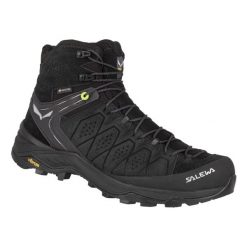 Buty Trekkingowe Męskie Salewa Alp Trainer 2 Mid Gtx. Czarne trekkingi męskie Salewa, z gore-texu, bez zapięcia. Za 800.04 zł.