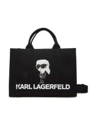 KARL LAGERFELD Torebka A2W50047 Czarny. Czarne shopperki damskie KARL LAGERFELD, bez wzorów, z materiału, bez dodatków. Za 419.99 zł.