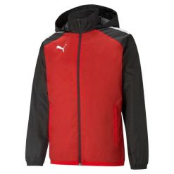 Kurtka Puma Team Liga All Weather. Czarne kurtki męskie Puma, xs, bez wzorów, sportowe, bez kaptura. Za 208.45 zł.