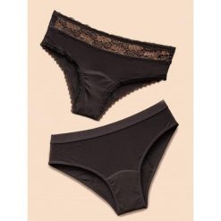 Majtki menstruacyjne dla nastolatek heavy flow weekly 2-pak. Czarne majtki damskie ANAISSA. Za 210.00 zł.