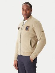Aeronautica Militare Bluza 252FE2071UF00669 Khaki Regular Fit. Brązowe bluzy męskie Aeronautica Militare, m, bez wzorów, z bawełny, bez ramiączek, bez kaptura. Za 989.99 zł.