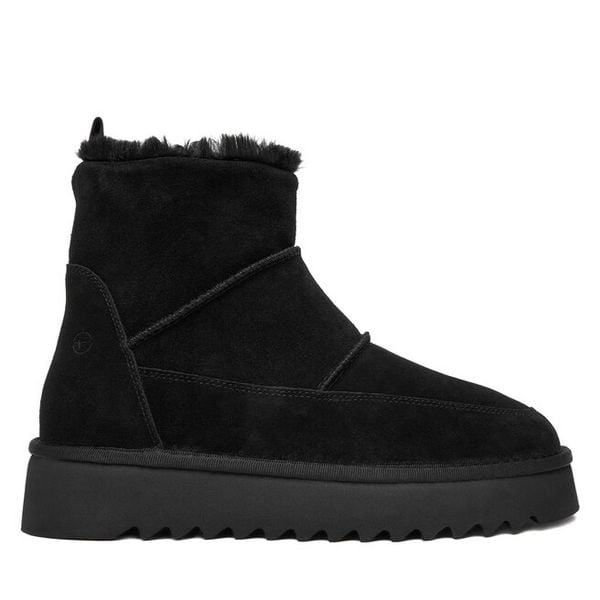 Śniegowce Tamaris. Czarne śniegowce damskie Tamaris, bez zapięcia. Za 399.99 zł.