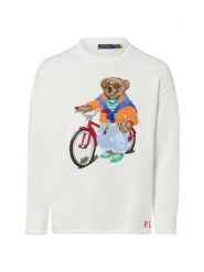 Polo Ralph Lauren sweter z dzianiny Mężczyźni Bawełna (100%) biały, XL. Białe swetry męskie Polo Ralph Lauren, m, bez wzorów, z bawełny, bez kołnierzyka, bez ramiączek. Za 1,399.95 zł.