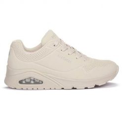Buty do chodzenia damskie Skechers Owht One Stand On Air. Białe obuwie sportowe damskie Skechers, bez wzorów, z materiału, bez zapięcia, trekkingowe. Za 376.00 zł.