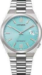 Zegarek Citizen ZEGAREK MĘSKI CITIZEN Tsuyosa Turquoise Blue NJ0151-88M - AUTOMAT SZAFIR. Niebieskie zegarki męskie CITIZEN, bez wzorów. Za 1,294.82 zł.