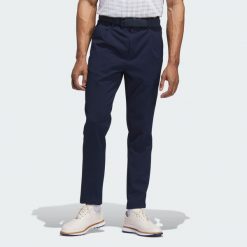 Spodnie Go-to Pleated. Niebieskie spodnie materiałowe męskie Adidas, bez wzorów. Za 479.00 zł.