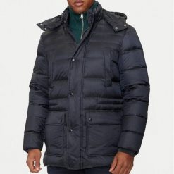 Kurtka GEOX M4626A Niebieski. Niebieskie kurtki męskie Geox, m, bez wzorów, z puchu, bez kaptura. Za 867.99 zł.
