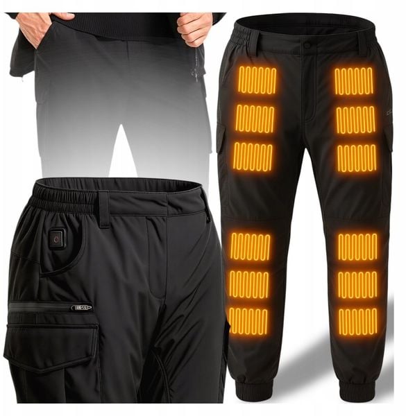 SPODNIE GRZEWCZE PODGRZEWANE POWERBANK KANZA. Spodnie sportowe męskie Hitbaits, m, bez wzorów. Za 199.89 zł.