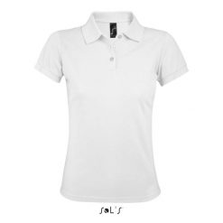 Damska koszulka polo Sol's Prime. Białe bluzki damskie SOL'S, s, bez wzorów, eleganckie, bez kołnierzyka, bez ramiączek. W wyprzedaży za 47.00 zł.