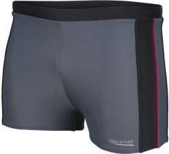 Aqua-Speed Kąpielówki męskie Jason Szary r. L (423-136). Szare kąpielówki męskie Aqua-Speed, l, bez wzorów. Za 56.19 zł.