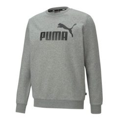 Bluza Męska Essentials Big Logo Z Okrągłym Dekoltem. Szare bluzy męskie Puma, m, bez wzorów, bez ramiączek, bez kaptura. Za 227.99 zł.