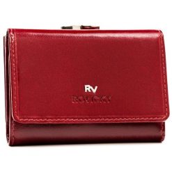 Portfel skórzany Rovicky RV-1680400-BCA czerwony. Czerwone portfele damskie ROVICKY, ze skóry. Za 99.99 zł.