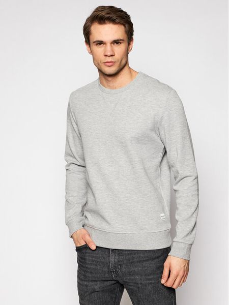 Jack & Jones Bluza Basic 12181903 Szary Regular Fit. Szare bluzy męskie Jack & Jones, m, bez wzorów, z bawełny, bez ramiączek, bez kaptura. Za 109.99 zł.