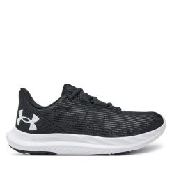 Buty do biegania Under Armour. Czarne obuwie sportowe damskie Under Armour, bez wzorów, bez zapięcia, do biegania. Za 199.99 zł.