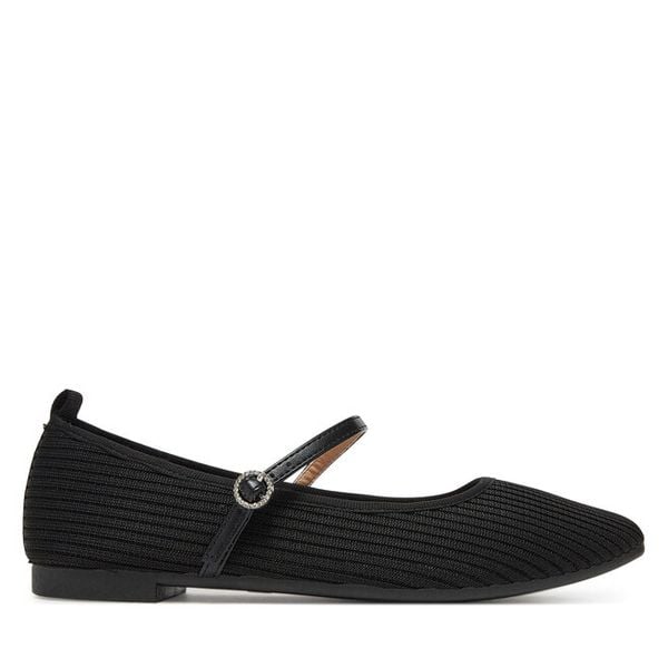 Baleriny JENNY. Czarne balerinki damskie Jenny, bez wzorów, bez obcasa, bez zapięcia. Za 99.99 zł.