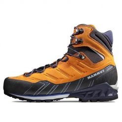 Buty trekkingowe męskie Mammut Kento Guide High Gtx. Brązowe buty zimowe męskie Mammut, z materiału, za kostkę, bez zapięcia. Za 1,228.00 zł.