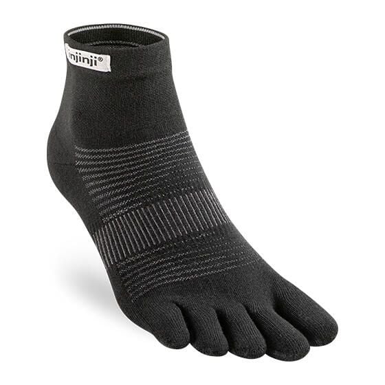 Skarpetki Injinji Lightweight Mini-Crew. Niebieskie skarpetki damskie Injinji, bez wzorów, ze skóry. Za 82.85 zł.