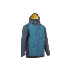 Kurtka snowboardowa i narciarska SNB JKT 900 męska. Niebieskie kurtki męskie WED'ZE, l, bez wzorów, z materiału, bez kaptura, narciarskie. Za 699.99 zł.