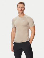 Under Armour Koszulka techniczna Ua HeatGear® Armour 1361518 Beżowy Slim Fit. Brązowe koszulki sportowe męskie Under Armour, l, bez wzorów, z syntetyku, bez ramiączek, na fitness i siłownię. Za 149.99 zł.