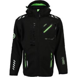 Kurtka softshellowa męska Geographical Norway Richier SAM-RBM NEW MEN 007. Czarne kurtki sportowe męskie Geographical Norway, m, bez wzorów, z softshellu, bez kaptura, trekkingowe. Za 209.00 zł.