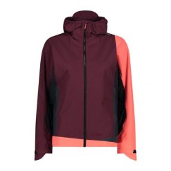 Damska kurtka z kapturem CMP Unlimitech. Czerwone kurtki sportowe damskie CMP, bez wzorów, z softshellu, bez ramiączek, z kapturem, trekkingowe. Za 675.50 zł.