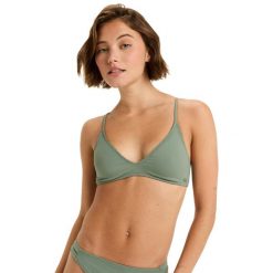 Trójkątny stanik bikini dla Kobiety BEACH CLASSICS BA ATHL TRI Zielony. Zielone bikini Roxy, bez wzorów, z elastanu. Za 149.99 zł.