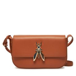 Torebka Patrizia Pepe. Brązowe listonoszki damskie Patrizia Pepe, bez wzorów, bez dodatków. Za 759.99 zł.