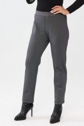 Spodnie Liora w odcieniach szarości - elegancja i komfort w jednym PLUS SIZE XXL OVERSIZE JESIEŃ. Szare spodnie materiałowe damskie Moda Size Plus Iwanek, na jesień, bez wzorów, z poliesteru, biznesowe, plus size, krótkie. Za 199.90 zł.