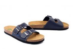 DR. BRINKMANN 505892-5 ozean, klapki damskie. Niebieskie klapki damskie Dr. Brinkmann, na lato, bez wzorów, bez obcasa, bez zapięcia. Za 140.17 zł.