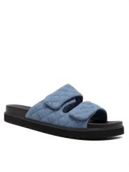 Jenny Fairy Klapki BOXIE HY2304-02 Niebieski. Niebieskie klapki damskie Jenny Fairy, bez wzorów, z materiału, bez obcasa, bez zapięcia. Za 99.99 zł.