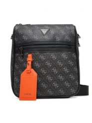Guess Saszetka HMMILO P5417 Czarny. Czarne saszetki i nerki męskie Guess, z aplikacjami, ze skóry. Za 279.99 zł.