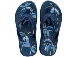 Klapki plażowe Ipanema Urban Graphics AD 83702 BF538. Niebieskie klapki męskie Ipanema, bez wzorów, z gumy, bez zapięcia. Za 79.90 zł.