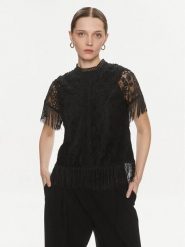 YAS Bluzka 26032322 Czarny Regular Fit. Czarne bluzki damskie YAS, xs, bez wzorów, z syntetyku, bez kołnierzyka, bez ramiączek. Za 329.99 zł.
