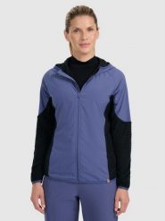 4F Bluza do biegania w terenie Primaloft Active damska - granatowa M. Niebieskie bluzy damskie 4F, l, bez wzorów, z materiału, bez ramiączek, bez kaptura. Za 299.99 zł.