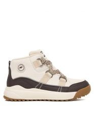 Skechers Botki Yana 180320/NTBR Beżowy. Brązowe botki damskie Skechers, bez wzorów, z materiału, bez obcasa, na płaskiej podeszwie, bez zapięcia. Za 319.99 zł.