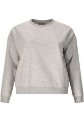 Damska bluza z okrągłym dekoltem Q Sportswear Ingelina. Szare bluzy damskie ENDURANCE Q, plus size, bez wzorów, z bawełny, klasyczne, bez ramiączek, bez kaptura. Za 228.00 zł.