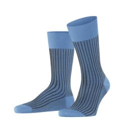 Skarpetki w paski Falke Oxford. Niebieskie skarpety męskie Falke, bez wzorów, z bawełny. Za 129.50 zł.