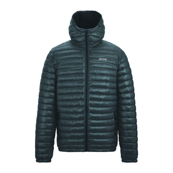 Męska Ocieplana Kurtka Hurden. Niebieskie kurtki męskie Regatta, m, bez wzorów, z materiału, z kapturem. Za 273.99 zł.