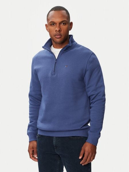 Tommy Jeans Bluza DM0DM20339 Niebieski Regular Fit. Niebieskie bluzy męskie Tommy Jeans, m, bez wzorów, z bawełny, bez ramiączek, bez kaptura. Za 263.99 zł.