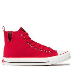 Trampki Big Star Shoes. Czerwone trampki i tenisówki damskie BIG STAR SHOES, bez wzorów, bez zapięcia. Za 109.99 zł.