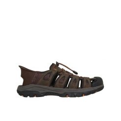 Sandały męskie SKECHERS Tresmen Norvick. Brązowe sandały męskie Skechers, na lato, bez wzorów, bez zapięcia. Za 309.99 zł.