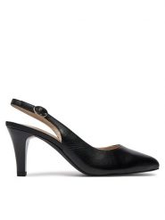 Caprice Szpilki 9-29606-42 Czarny. Czarne szpilki damskie Caprice, bez wzorów, ze skóry, bez obcasa, na szpilce, bez zapięcia. Za 222.99 zł.