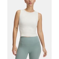 T-Shirt Damski Koszulka Sportowa Bezrękawnik Under Armour. Brązowe koszulki sportowe damskie Under Armour, bez wzorów, bez ramiączek, na fitness i siłownię. Za 169.99 zł.