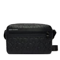 Saszetka Armani Exchange. Czarne saszetki i nerki męskie Armani Exchange, bez wzorów. Za 469.99 zł.