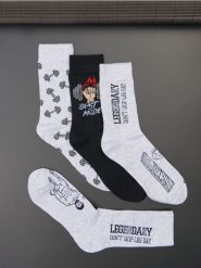 Skarpetki 3 pack - wielobarwny. Skarpety męskie Sinsay, bez wzorów. W wyprzedaży za 8.99 zł.